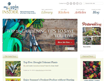 Tablet Screenshot of mygardeninsider.com